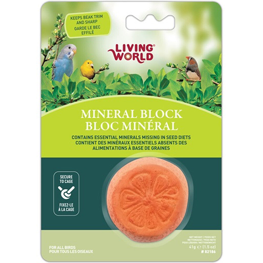 Living World Mineral Block Diseño Naranja 31g