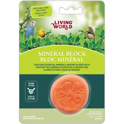 Living World Mineral Block Diseño Naranja 31g