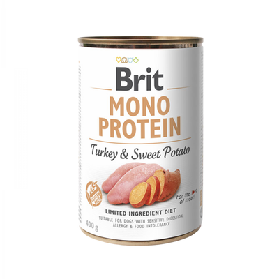 Brit care Mono Protein Lata Turkey & Sweet Potato Perros 400g
