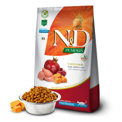 N&D Prime Gato Castrado Pollo y Calabaza 1.5K