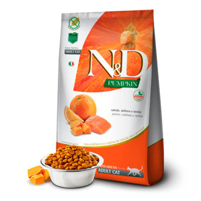 N&D Prime Gato Adulto Salmon, Calabaza y Naranja 1.5K