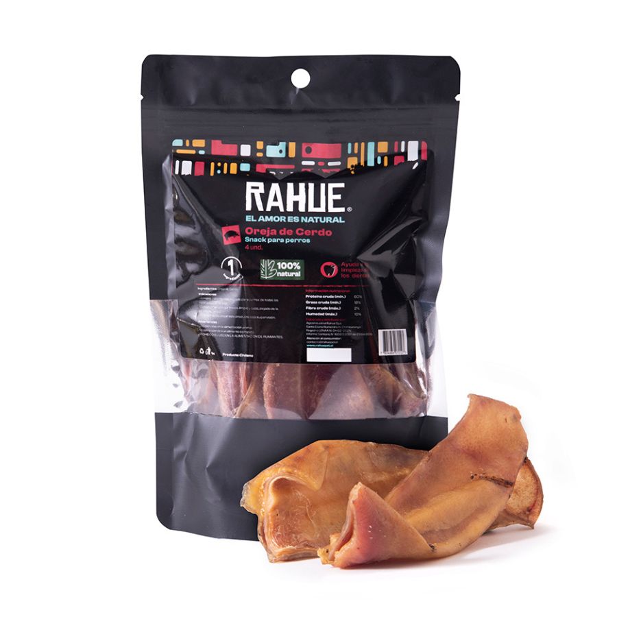 Rahue Orejas de Cerdo Perros 4UN