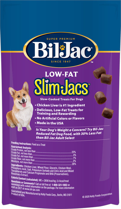 Bil-Jac Snack Low Fat Slim-Jacs Chicken Liver Dogs 113g