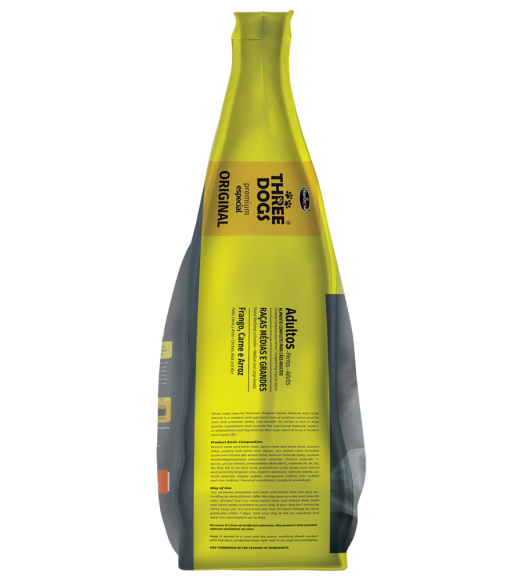 Three Dogs Original Adulto Razas Medianas Y Grandes 20 KG