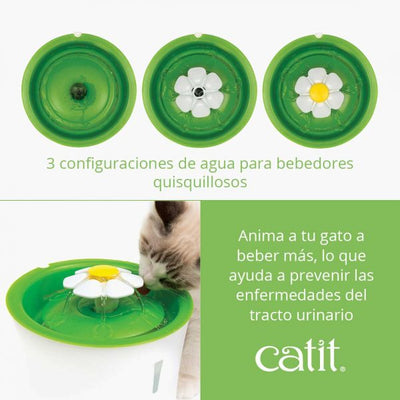 Catit Fuente Bebedera Gatos Flor 3L