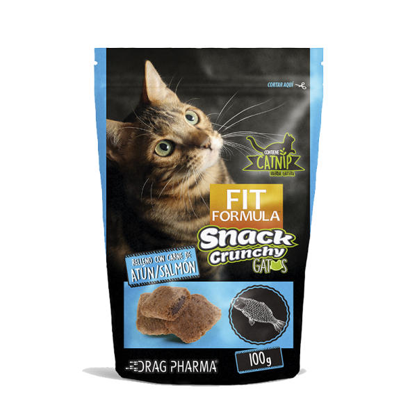 Fit Formula Gatos Snack Crunchy Atún Salmón 100g