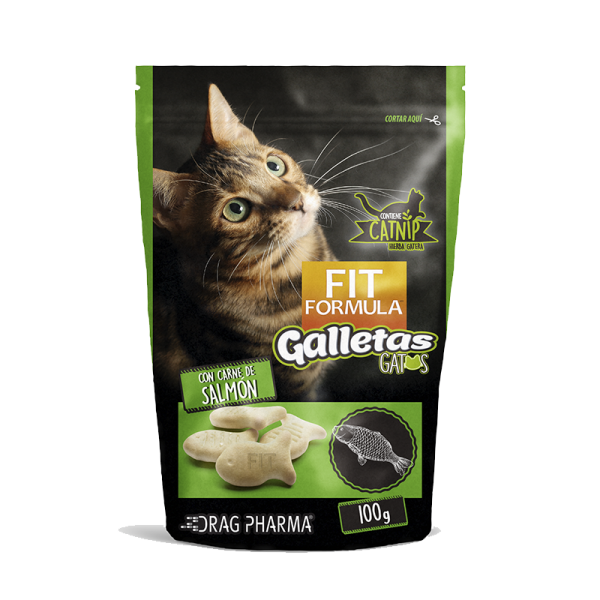Fit Formula Gatos Galletas Salmón 100g