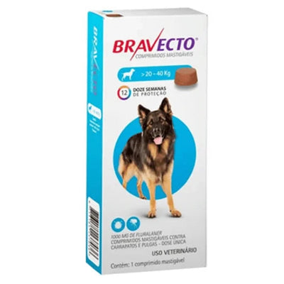 Bravecto Perros 20 Kg a 40 Kg