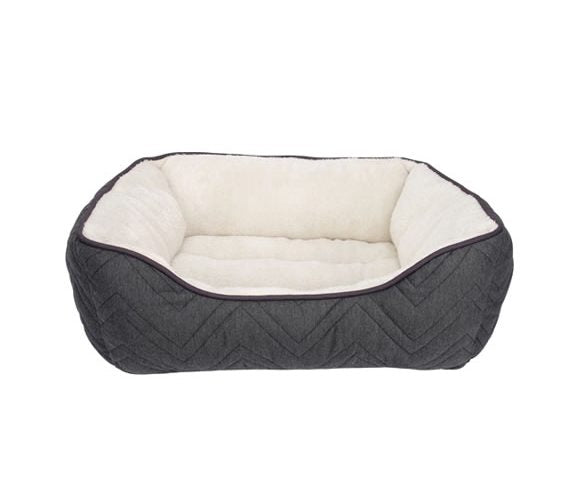 DOGIT Dreamwell Cama Rectangular Woof Gris/blanco