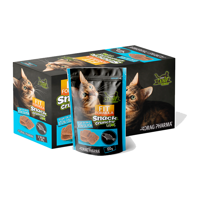 Fit Formula Gatos Snack Crunchy Atún Salmón 100g