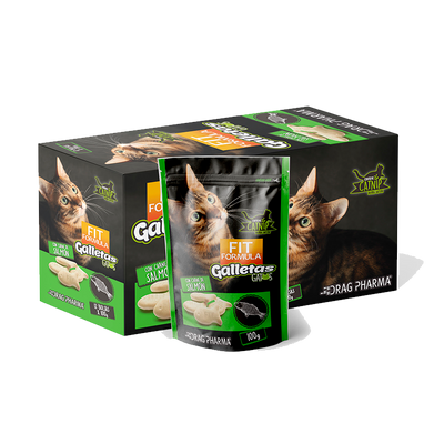 Fit Formula Gatos Galletas Salmón 100g