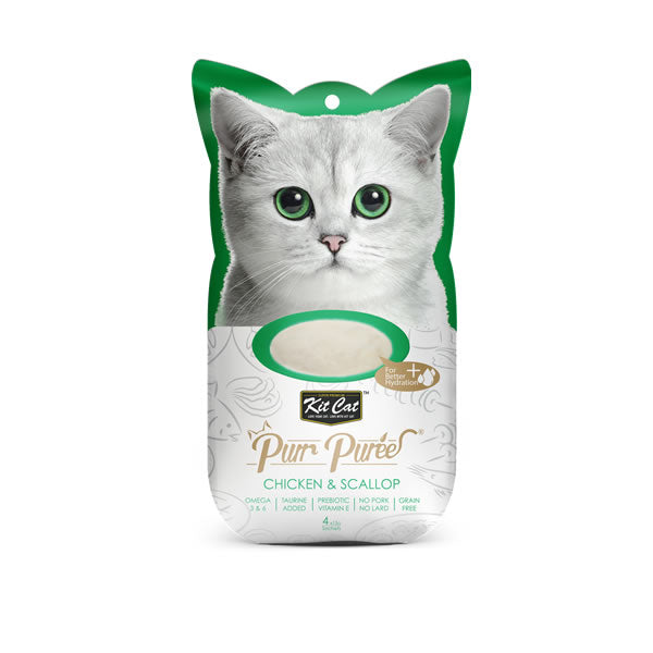 Kit Cat Purr Puree Pollo & Ostiones