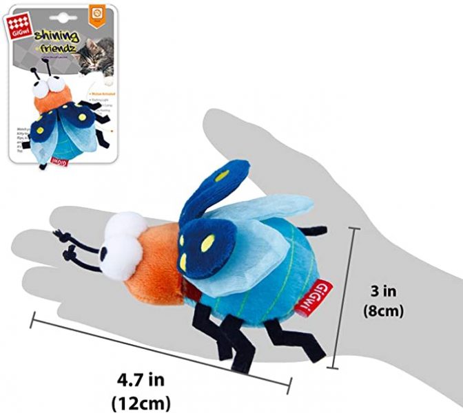 Gigwi Shining Friendz Luciernaga con Luz Led y Catnip