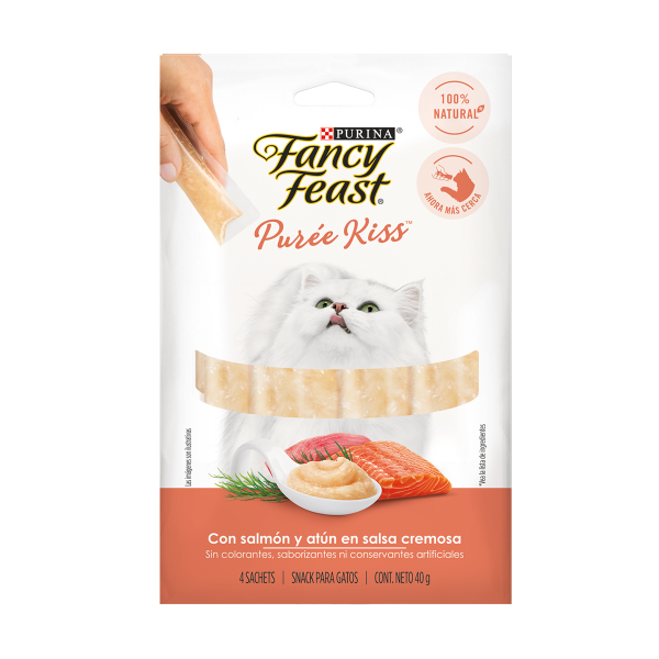 PURINA® Fancy Feast Puree Kiss Salmon Gatos