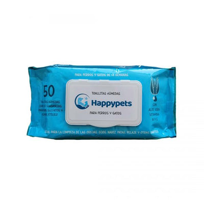 Toallitas Humedas Happy Pets 50un Perros Y Gatos