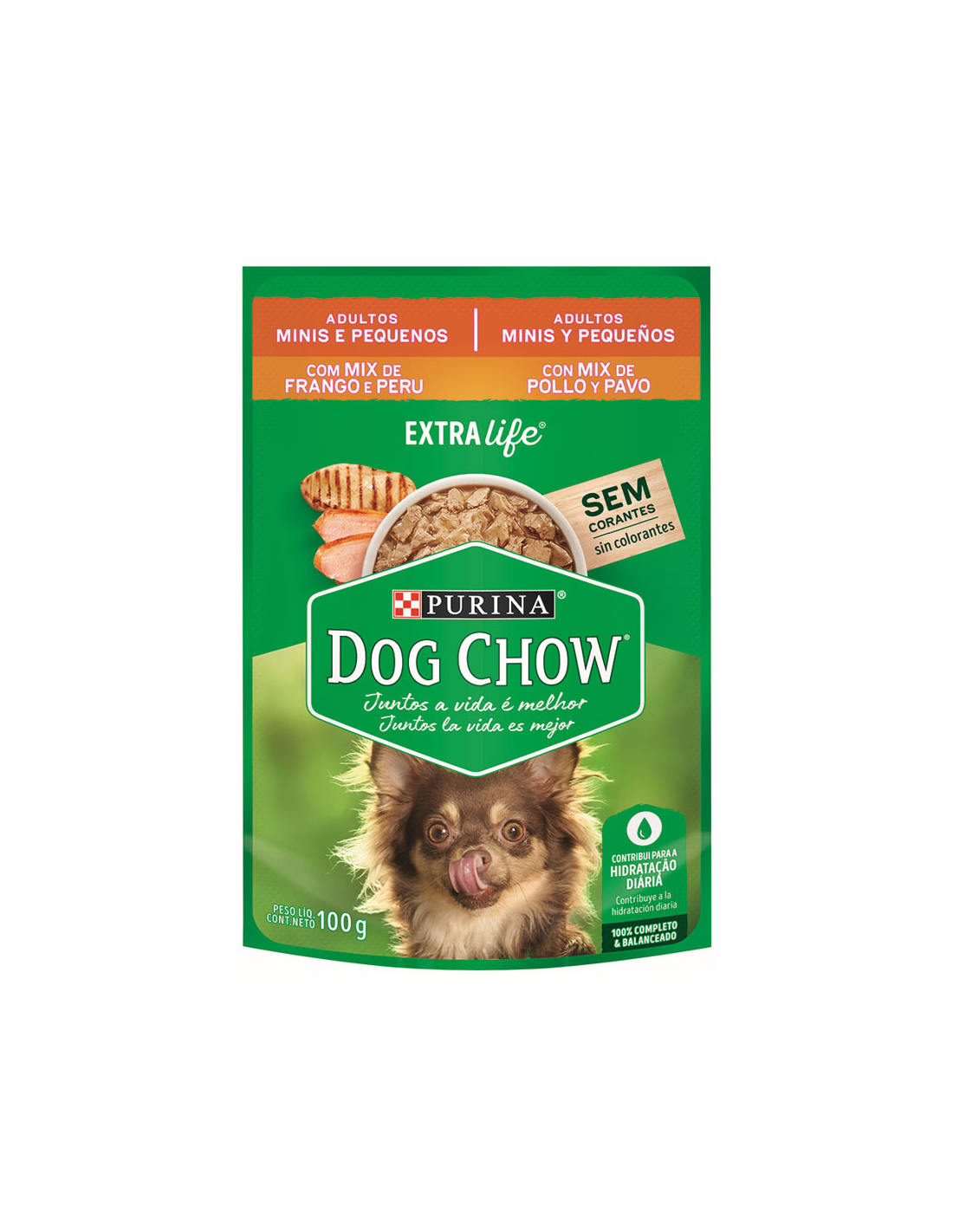 PURINA® DOG CHOW® Pouch Perros Minis y Pequeños Pollo Y Pavo