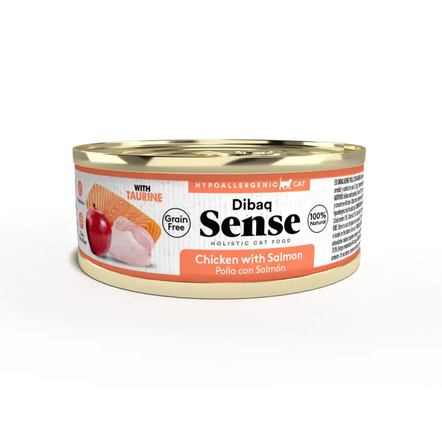 Dibaq Sense Gatos Lata Pollo y Salmón 70gr