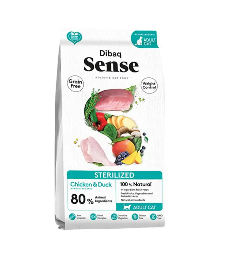 Dibaq Sense Gatos Esterilizados Pollo y Pato