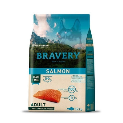 Bravery Salmon Perros Adultos Medianos y Grandes