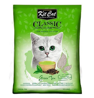 Kit Cat Arena Sanitaria Classic Clump Té Verde 7K