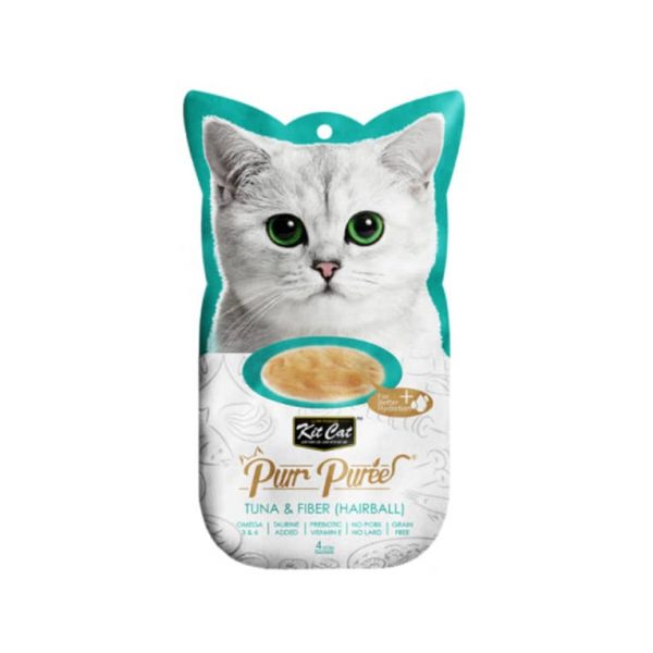 Kit Cat Purr Puree Tuna & Fiber Hairball