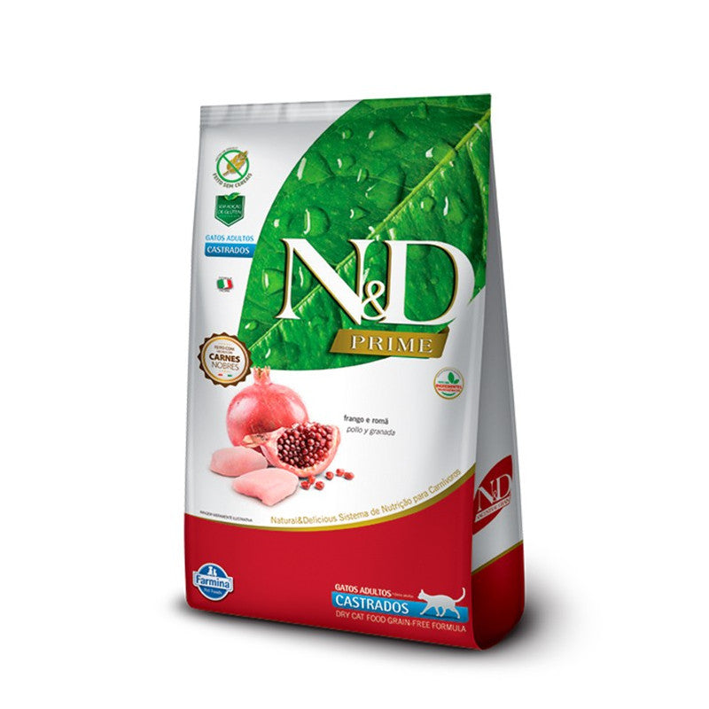 N&D Prime Gato Castrado Pollo y Granada