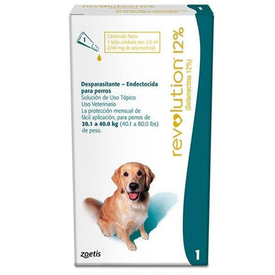 Revolution Zoetis Pipeta Perros 12% 20,1-40 Kg