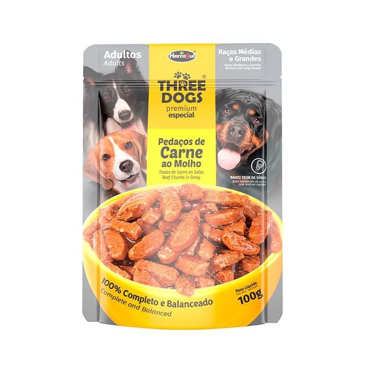 Three Dogs Sachet Medianos y Grandes