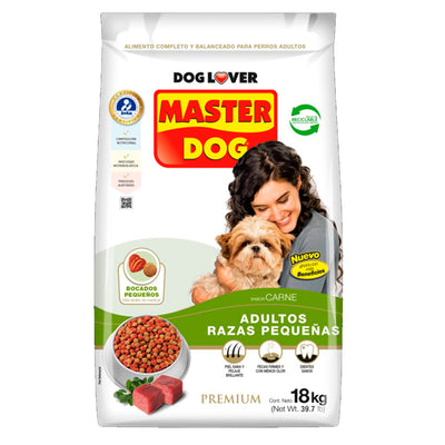 Master Dog Adulto Razas Pequeñas y Minis 18Kg