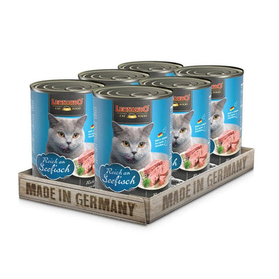 Pack 6un Leonardo Quality Selection Pescado Lata Gatos