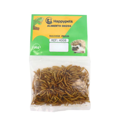 Happypets Tenebrio Alimento para Erizos y Reptiles 20g