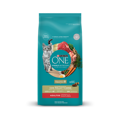 Purina One Gato Adulto Pollo y Carne 2K