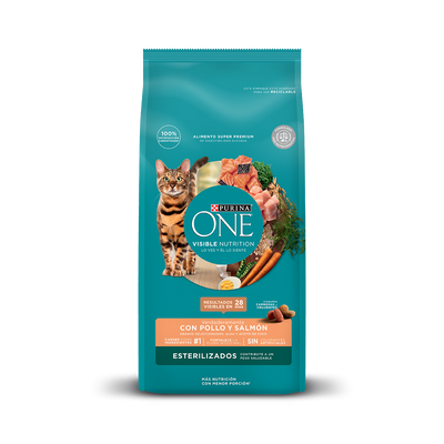 Purina One Gato Esterilizado Pollo y Salmón 2K