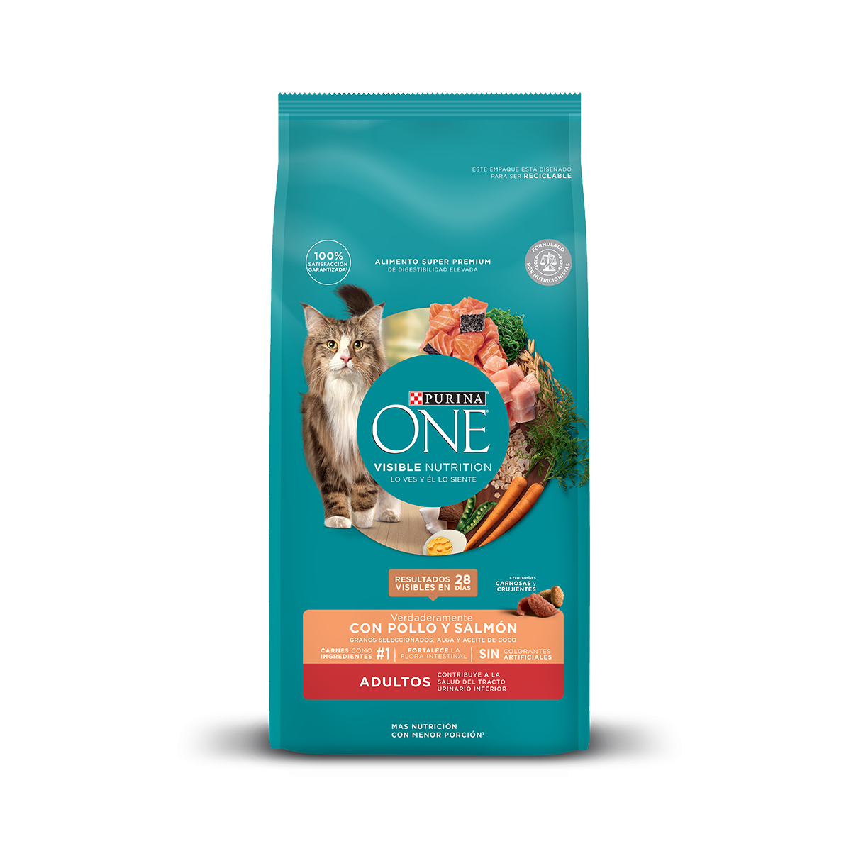 PURINA® ONE® Gato Adulto Pollo y Salmon 2K