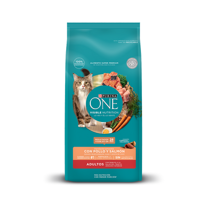 PURINA® ONE® Gato Adulto Pollo y Salmon 2K