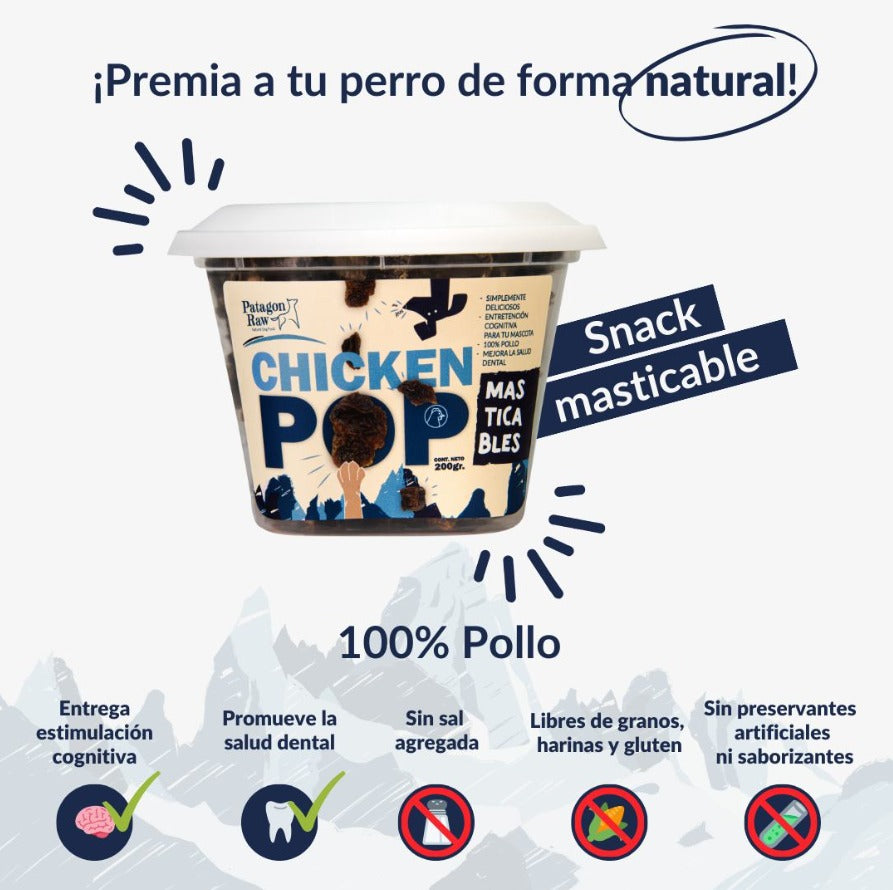 Patagon Raw Perro Chicken Pop Perros 200g
