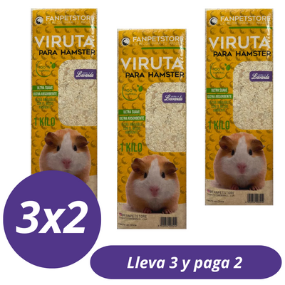 Pack 3x2 Viruta Sanitaria Aroma Lavanda 1K