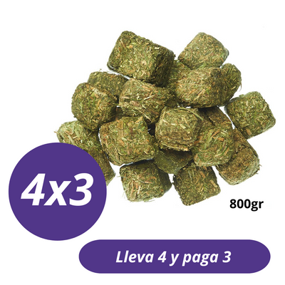 Pack 4x3 Cubos de Alfalfa 800gr