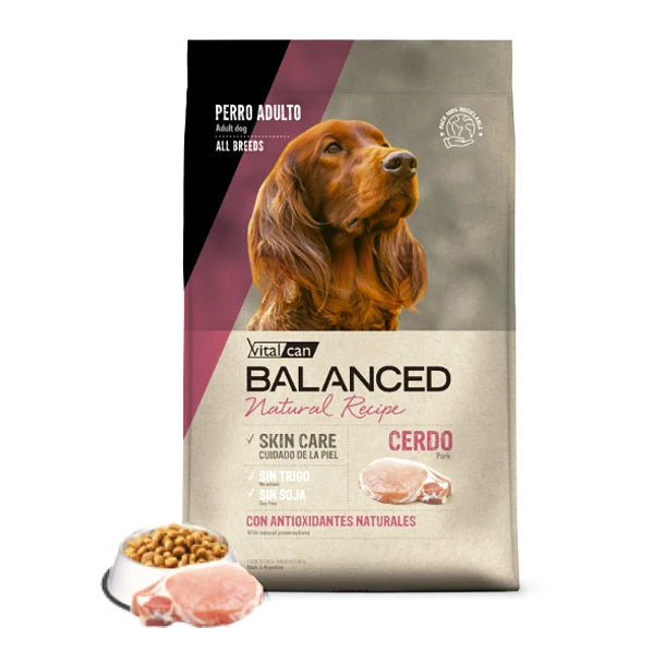 Balanced Skin Care Perro Adulto Todos los Tamaños Cerdo 3K