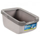 Catit Baño Sanitario con Borde Grueso Gris Claro