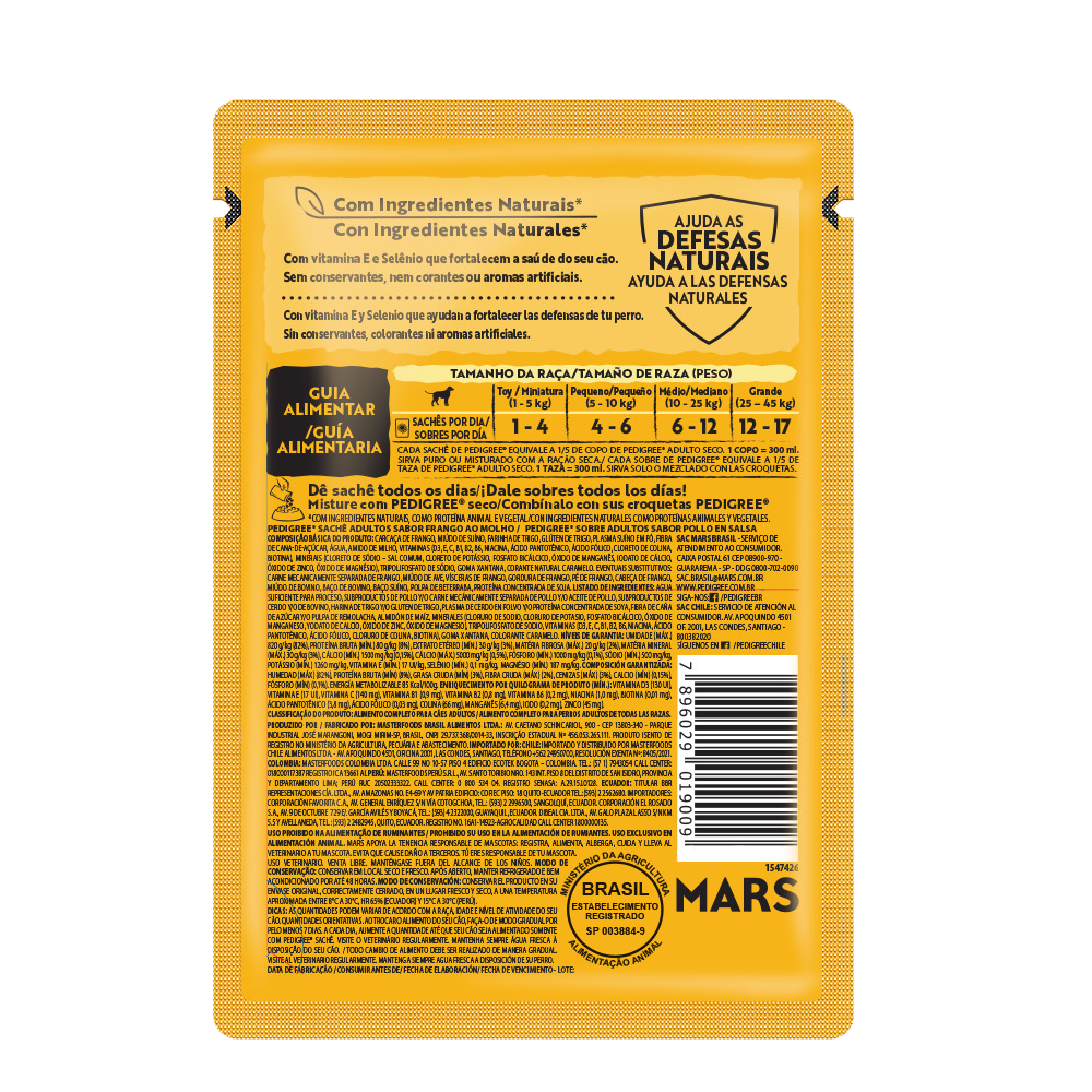 Pedigree Pouch Perro Adulto Sabor Pollo 100g