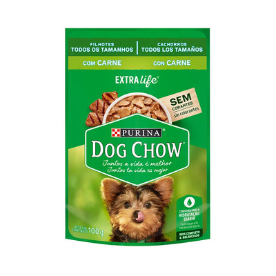 Dog Chow Pouch Cachorro Carne 100g