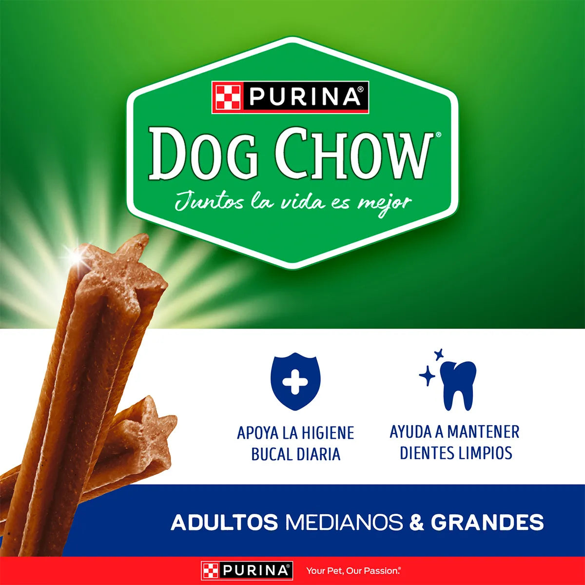 PURINA® DOG CHOW®  Salud Oral Adultos Medianos y Grandes
