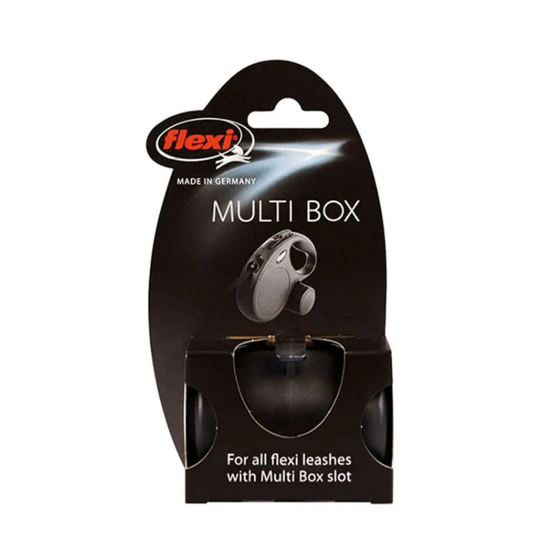 Flexi Multibox Negro para Correas Retractil Perros