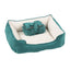 Pawise 3 en 1 Cama/Manta/Cojin Verde