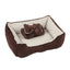 Pawise 3 en 1 Cama/Manta/Cojin Marron Perros