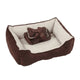 Pawise 3 en 1 Cama/Manta/Cojin Marron Perros