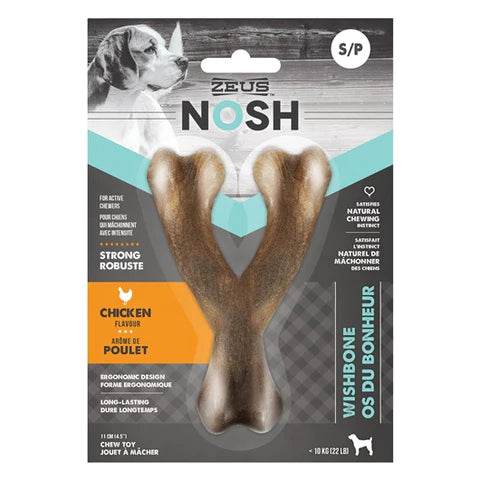 Zeus NOSH Wishbone Hueso Sabor Pollo Perros
