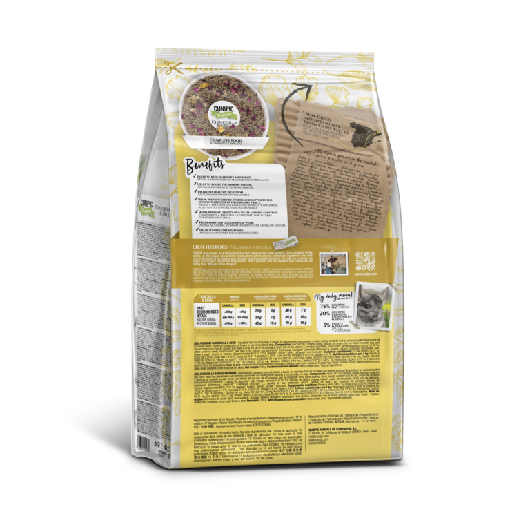 Cunipic Premium Chinchilla y Degú 700gr