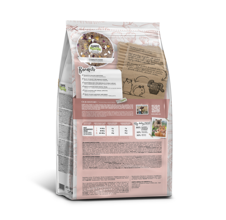 Cunipic Premium Hamster y Gerbos 600gr